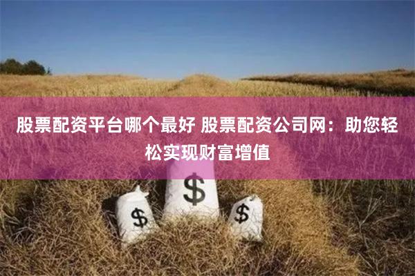 股票配资平台哪个最好 股票配资公司网：助您轻松实现财富增值